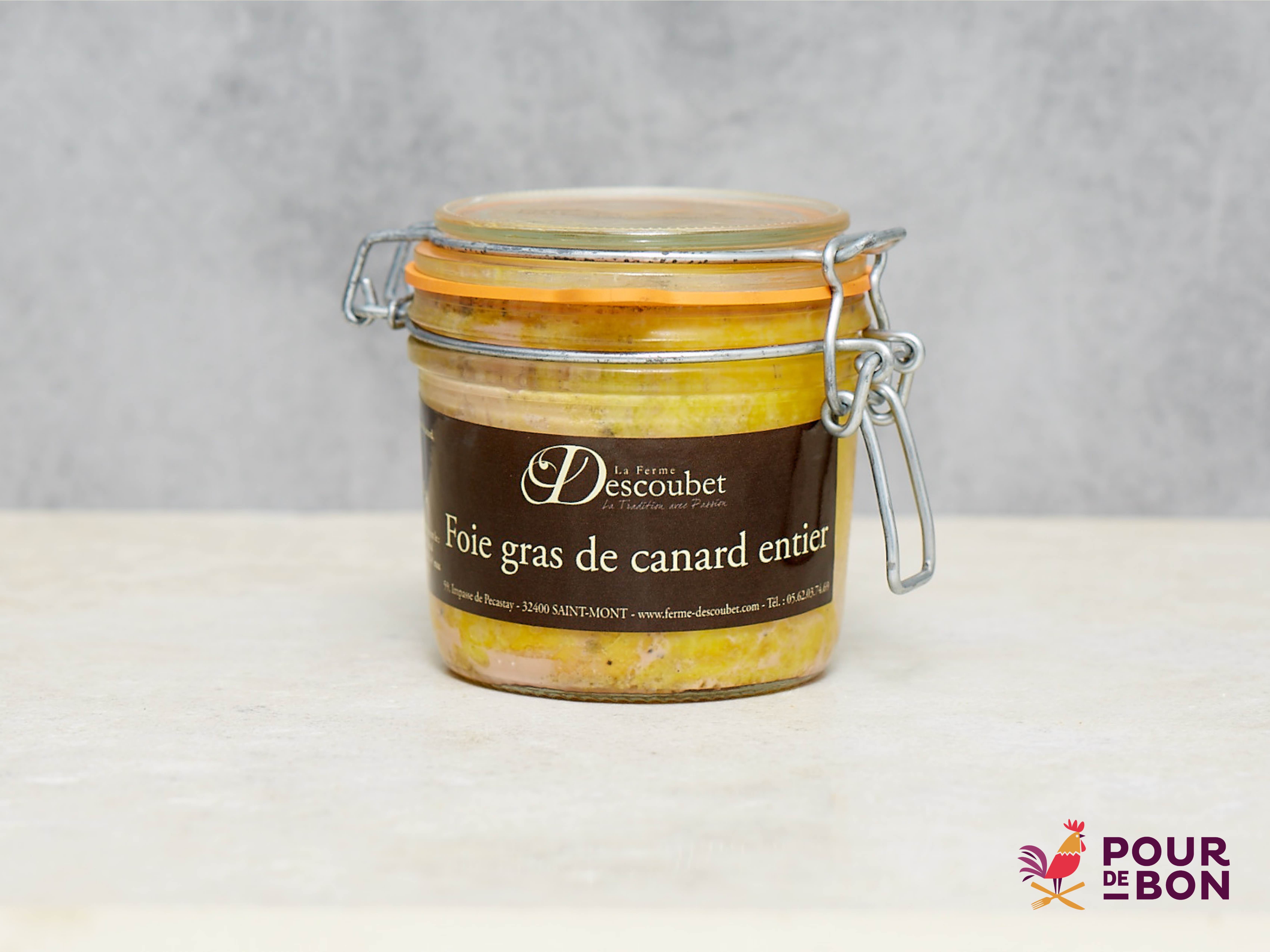 Foie gras de canard entier 430g. 6/8 parts Foie Gras